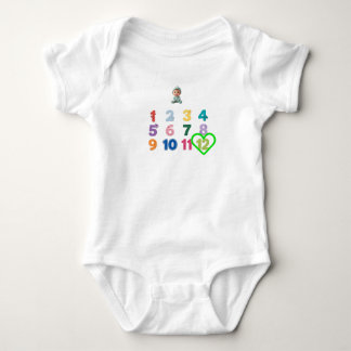 Body Para Bebé Body de bebé hito mensual 1 a 12 meses Cor