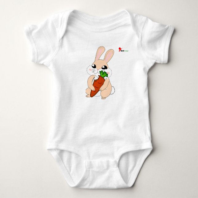Body Para Bebé Body de bebé Hoppy Bunny Baby  (Anverso)