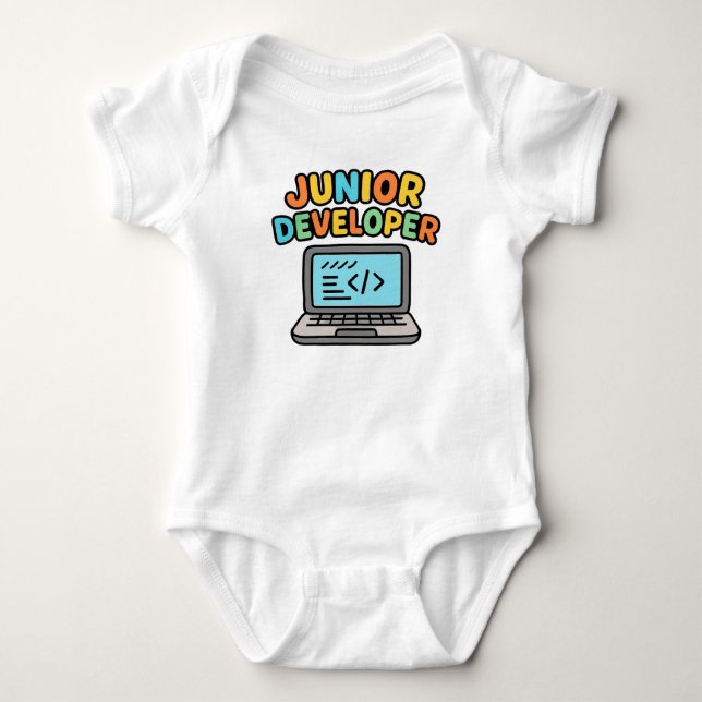 Body Para Bebé Body de bebé Junior Developer  (Anverso)