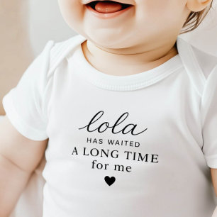 Body Para Bebé Body de bebé Lola Has Waited Regalo