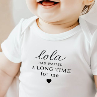 Body Para Bebé Body de bebé Lola Has Waited Regalo