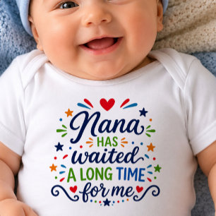 Body Para Bebé Body de bebé Nana Ha Esperado Mucho Tiempo