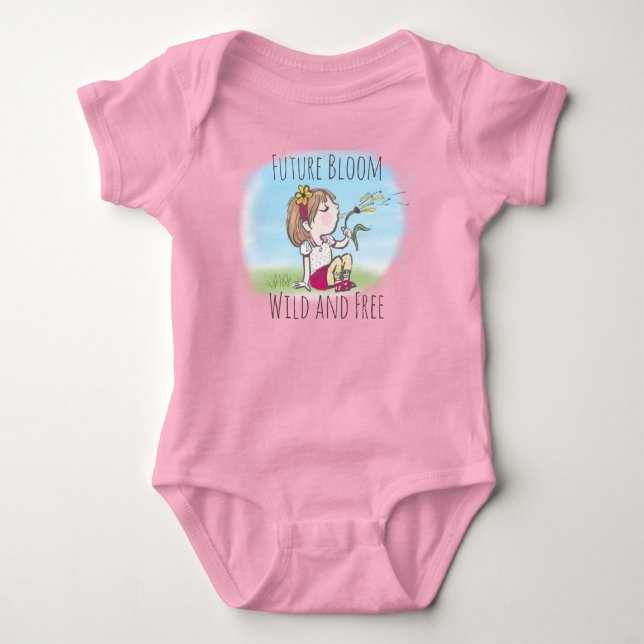Body Para Bebé Body de bebé niña Future Bloom (Anverso)