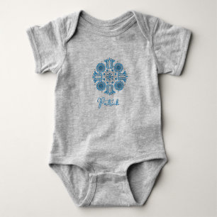 Body Para Bebé Body de bebé niño personalizado Folk Tulip
