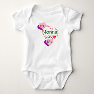Body Para Bebé Body de bebé Nonna me ama
