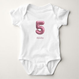 Body Para Bebé Body de bebé número 3D rosa 5 - 5 meses