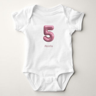 Body Para Bebé Body de bebé número 3D rosa 5 - 5 meses