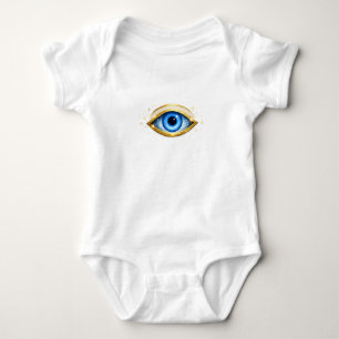 Body Para Bebé Body de bebé Ojo Malo Azul – Diseño de Protección 