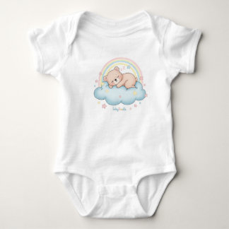 Body Para Bebé Body de bebé Oso Durmiente Caprichoso en Nube
