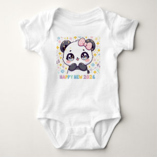 Body Para Bebé Body de Bebé Panda Adorable – Año Nuevo 2026