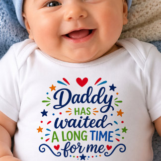 Body Para Bebé Body de bebé Papá Ha Esperado Mucho Tiempo