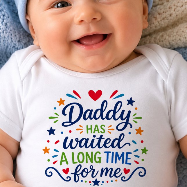 Body Para Bebé Body de bebé Papá Ha Esperado Mucho Tiempo (Subido por el creador)