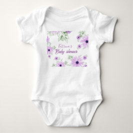 Body Para Bebé Body de bebé personalizado – Acuarela violeta