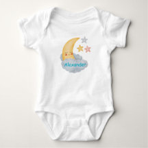 Body de bebé personalizado de Luna y Estrellas