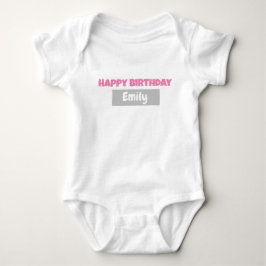 Body Para Bebé Body de bebé PERSONALIZADO FELIZ CUMPLEAÑOS
