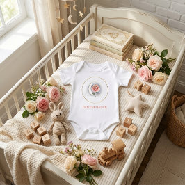 Body Para Bebé Body de bebé personalizado Rosa Celestial y Luna -