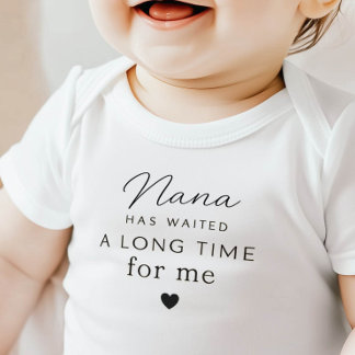 Body Para Bebé Body de Bebé Regalo Nana Ha Esperado