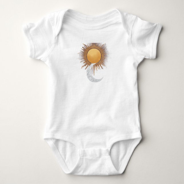 Body Para Bebé Body de bebé Sol y Luna Adorable (Anverso)