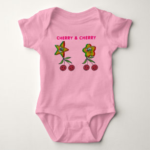 Body Para Bebé Body de bebé T-Shirt Cherry & Cherry