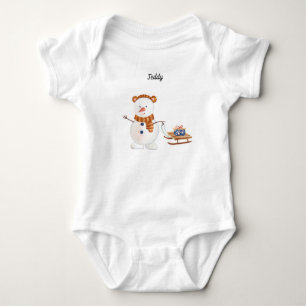 Body Para Bebé Body de bebé Trío de muñecos de nieve personaliz