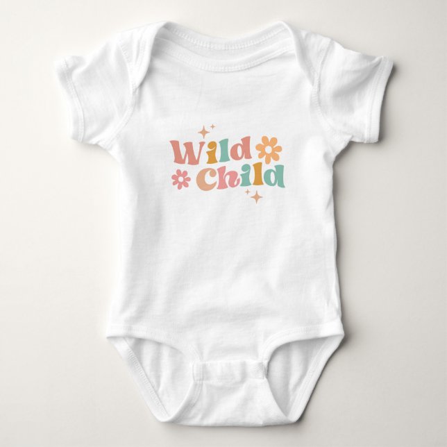 Body Para Bebé Body de bebé Wild Child – Moderno y Cómodo (Anverso)