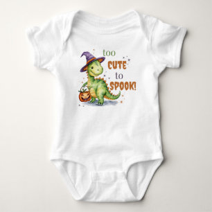 Body Para Bebé Body de camiseta de Halloween de dinosaurio bebé