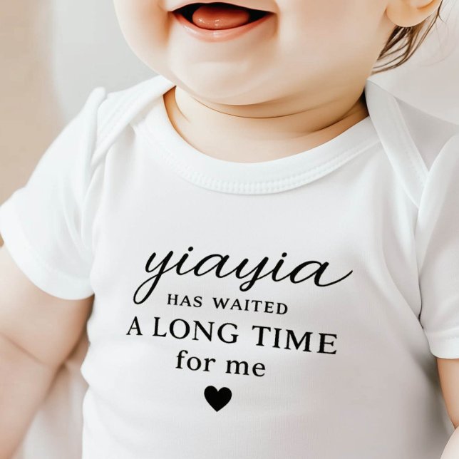 Body Para Bebé Body de regalo Yiayia ha esperado bebé (Subido por el creador)
