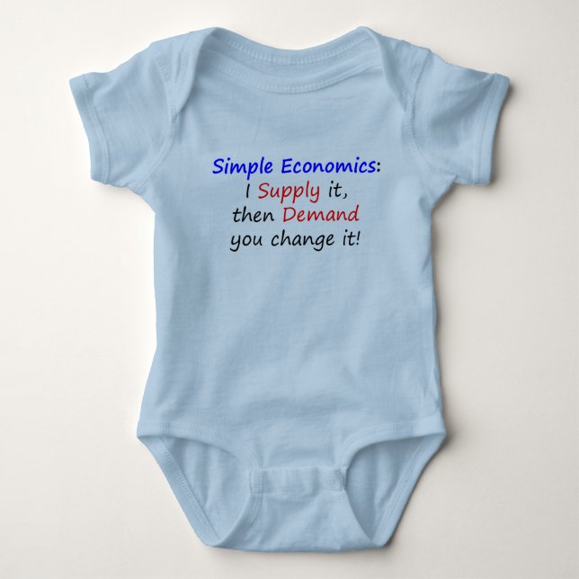 Body Para Bebé Bodyshirt adorable para el economista de (Anverso)