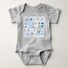 Body Para Bebé Bodysuit 0-24 m "El ABC de Hope Town