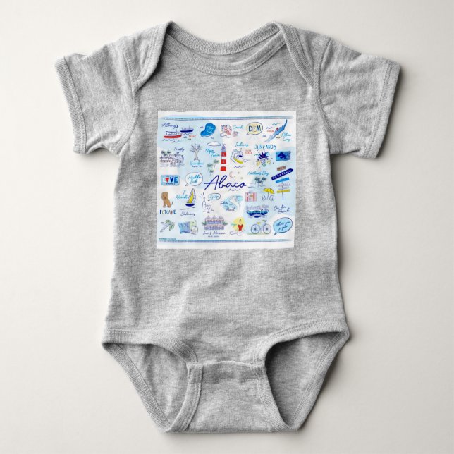 Body Para Bebé Bodysuit 0-24 m "El ABC de Hope Town (Anverso)
