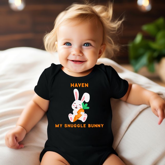 Body Para Bebé Bodysuit Baby Pascua Mi Conejito de Apretujones (Subido por el creador)