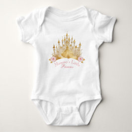 Body Para Bebé Bodysuit Bebé Princesita - Rosa y Dorado