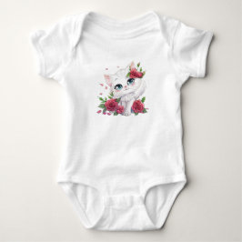 Body Para Bebé Bodysuit de bebé adorable - Dibujo animado de gato
