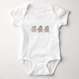 Body Para Bebé bodysuit de bebé amigos elefante