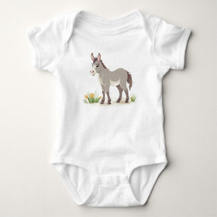 Body Para Bebé Bodysuit de bebé burro lindo animal de granja
