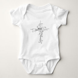 Body Para Bebé bodysuit de bebé con palabras cristianas