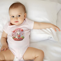 Bodysuit de bebé conejo del día de San Valentín li