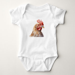 Body Para Bebé Bodysuit de bebé granja linda de gallo