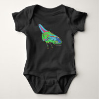 Bodysuit de bebé (negro) - Saltamontes de roble
