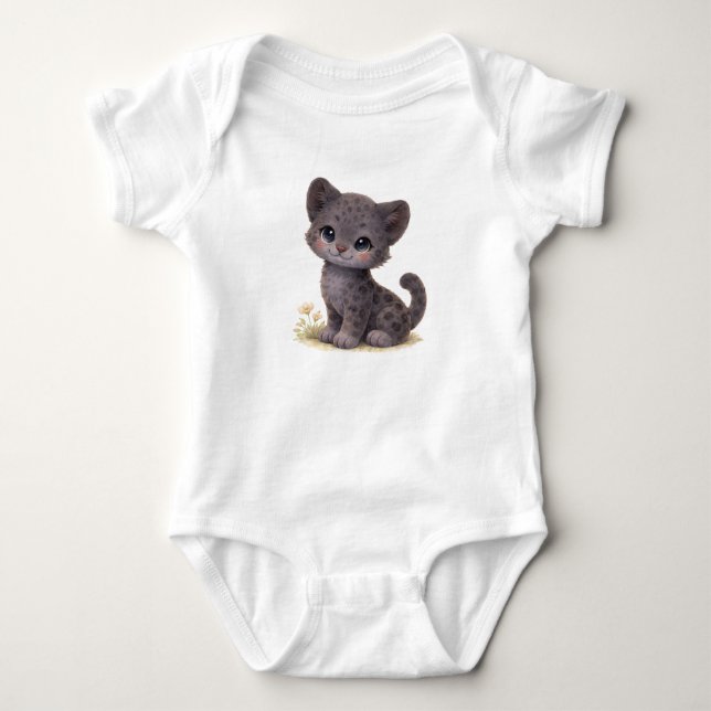 BODY PARA BEBÉ 🖤 BODYSUIT DE BEBÉ PANTERITA (Anverso)