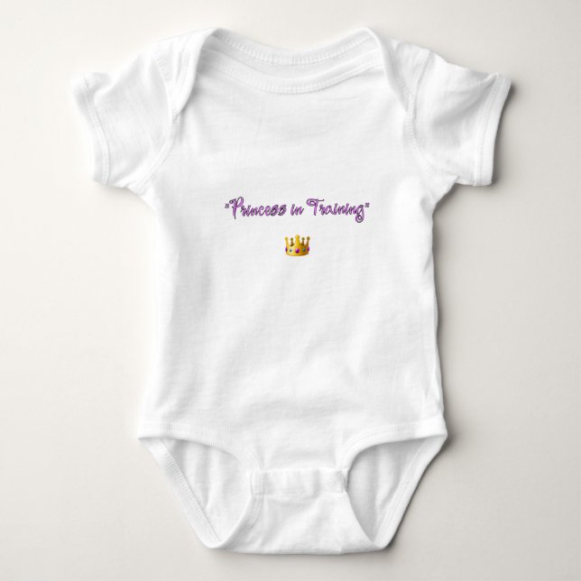 Body Para Bebé Bodysuit de Bebé Princesa en Entrenamiento (Anverso)