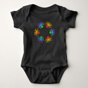 Body Para Bebé Bodysuit de bebé - Pulpo Gradiente (intenso)
