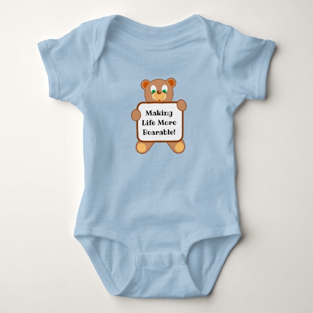 Body Para Bebé BodySuit de camiseta soportable (Anverso)