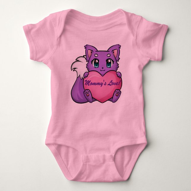 Body Para Bebé Bodysuit de niña amor de mamá (Anverso)