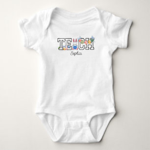 Body Para Bebé Bodysuit de Teacher Baby&Easter Bunny y Book Baby