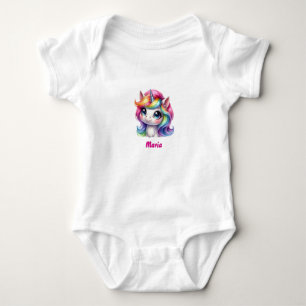 Body Para Bebé Bodysuit lindo unicornio
