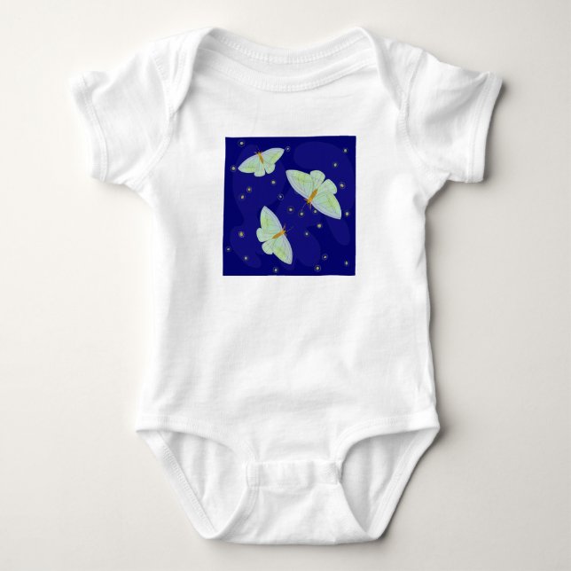 Body Para Bebé Bodysuit Moth Sky para bebé (Anverso)