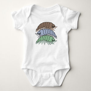 Body Para Bebé Bodysuit para bebé - 3 cochinillas (blanco)