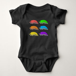 Body Para Bebé Bodysuit para bebé - Cochinillas de arcoíris (inte