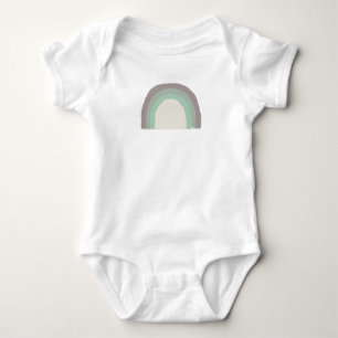 Body Para Bebé Bodysuit para bebé con pintura ombré verde arcoíri
